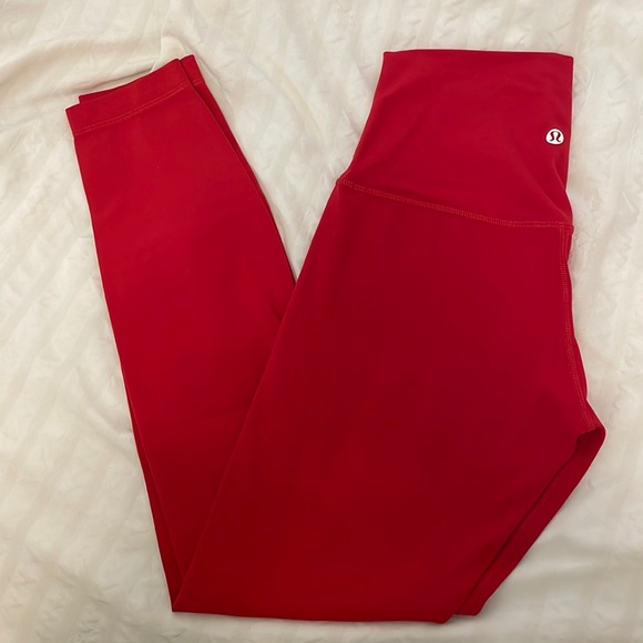 lululemon athletica Pants - Lululemon red align leggings